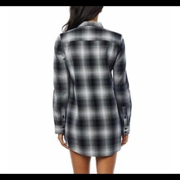 Fox Racing Womens Long Flannel Shirt/dress - Picture 2 of 15